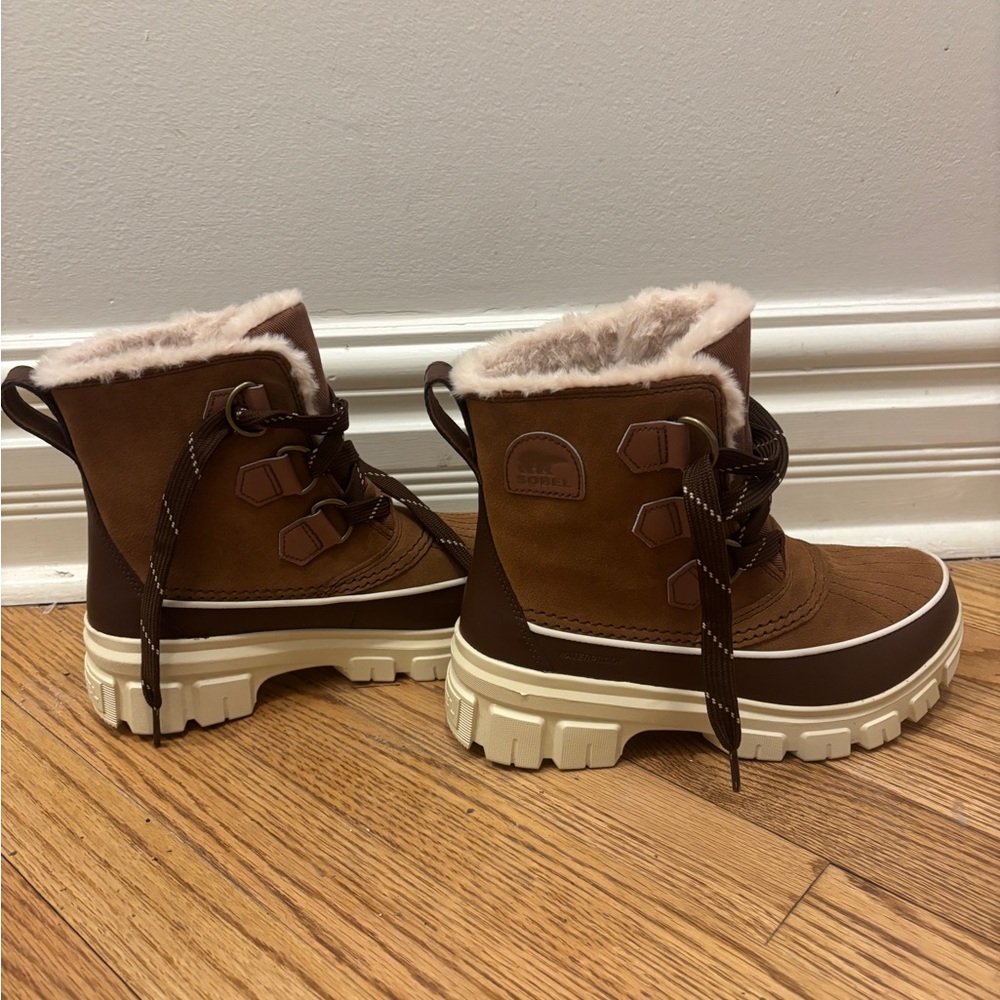 Sorel Tivoli V Short Women's Brown Winter Boots - Picture 5 of 6